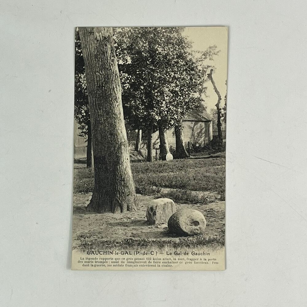 1900 Phototypie Postcard Gauchin-le-Gal French Commune Antique Paris Folklore
